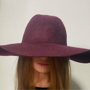 a new day Maroon Wide-Brim Hat